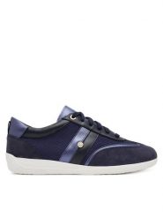 Geox Sneakersy D Myria B D5568B 01422 C4002 Granatowy. Niebieskie obuwie sportowe damskie Geox, ze skóry, bez zapięcia. Za 269.99 zł.