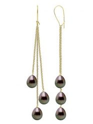 ATELIERS SAINT GERMAIN Złote kolczyki z perłami rozmiar: onesize. Czarne kolczyki damskie ATELIERS SAINT GERMAIN, z perłą, złote, z zapięciem typu bigiel. Za 1,478.99 zł.