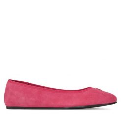 Baleriny Tommy Hilfiger. Czerwone balerinki damskie Tommy Hilfiger, bez wzorów. Za 289.99 zł.