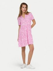 ONLY Sukienka letnia Zally 15262674 Różowy Regular Fit. Czerwone sukienki damskie Only, bez wzorów, z wiskozy, bez ramiączek. Za 109.99 zł.