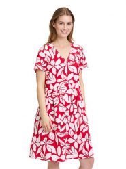 Vera Mont Sukienka w kolorze czerwono-białym rozmiar: 44. Białe sukienki damskie Vera Mont, bez wzorów, bez ramiączek. Za 173.99 zł.