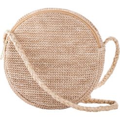 Torebka na ramię w optyce słomkowej. Brązowe torebki klasyczne damskie bonprix, na ramię, małe, bez dodatków. Za 74.99 zł.