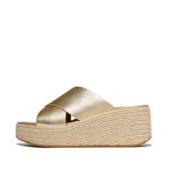 Damskie espadryle FitFlop PlatFForms. Szare espadryle damskie FIT FLOP, bez wzorów, bez obcasa. Za 667.50 zł.