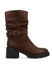 Wrangler Botki "Ashley" w kolorze brązowym rozmiar: 40. Brązowe botki damskie Wrangler, eleganckie, bez obcasa, bez zapięcia. Za 224.95 zł.