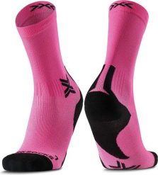 Skarpety unisex X-Socks RUN DISCOVER CREW FLUO PINK/X BLACK P140. Czerwone skarpetki damskie X Socks, bez wzorów. Za 94.99 zł.
