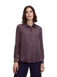 Betty Barclay Bluzka w kolorze czarno-fioletowo-brązowym rozmiar: 36. Brązowe bluzki damskie Betty Barclay, bez wzorów, z wiskozy, retro, bez kołnierzyka, bez ramiączek. Za 87.40 zł.