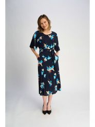 Marks & Spencer Sukienka w kolorze granatowym rozmiar: 36. Niebieskie sukienki damskie Marks & Spencer, bez wzorów, z tkaniny, bez ramiączek. Za 73.93 zł.