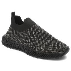Czarne Półbuty S.Barski Modne Wsuwane Obuwie Damskie. Czarne półbuty damskie S.BARSKI, na wiosnę, z aplikacjami, bez obcasa, bez zapięcia. Za 159.00 zł.