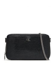 Calvin Klein Torebka Lizard Embossed Lthr Mini Wallet LV04F1071G Czarny. Czarne torebki wieczorowe damskie Calvin Klein, bez wzorów, ze skóry, bez dodatków. Za 239.99 zł.