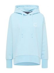 ELBSAND Bluza "Leah" w kolorze błękitnym rozmiar: XS. Niebieskie bluzy damskie ELBSAND, xs, bez wzorów, z bawełny, z kapturem. Za 179.80 zł.