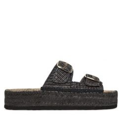 Espadryle LOVE MOSCHINO. Szare espadryle damskie Love Moschino, bez wzorów, bez obcasa. Za 439.99 zł.