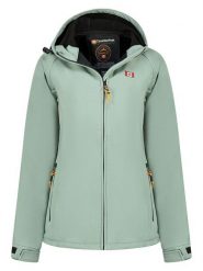 Canadian Peak Kurtka softshellowa "Tamigoglasseak" w kolorze zielonym rozmiar: S. Zielone kurtki sportowe damskie Canadian Peak, s, bez wzorów, z materiału, bez kaptura. Za 162.49 zł.