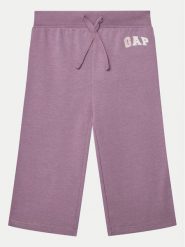 Gap Spodnie dresowe 635493 Fioletowy Regular Fit. Fioletowe spodnie dresowe dziewczęce GAP, bez wzorów, z bawełny. Za 69.99 zł.
