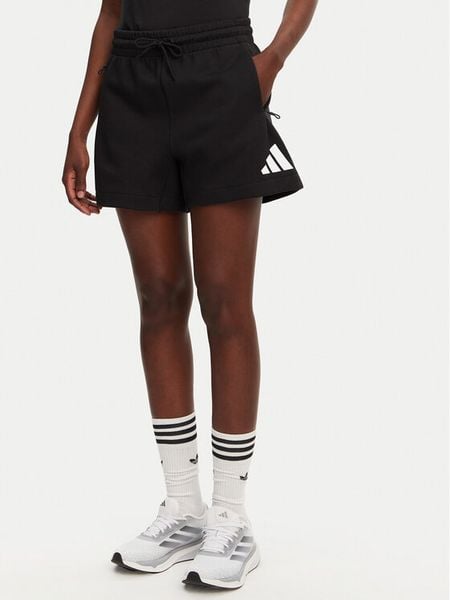 Adidas Szorty sportowe Z.N.E. JC5395 Czarny Loose Fit. Czarne spodenki sportowe damskie Adidas, l, bez wzorów, z bawełny. Za 169.99 zł.