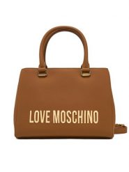 LOVE MOSCHINO Torebka JC4022PP1MKD0201 Brązowy. Brązowe kuferki damskie Love Moschino, bez wzorów, ze skóry, bez dodatków. Za 499.99 zł.