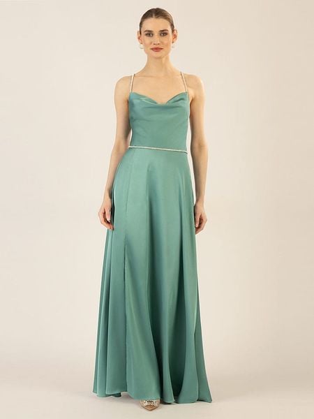 APART Sukienka w kolorze miętowym rozmiar: 36. Zielone sukienki damskie Apart, bez wzorów, z satyny, bez ramiączek. Za 209.82 zł.