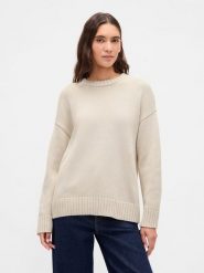 GAP Sweter w kolorze kremowym rozmiar: XXL. Brązowe swetry klasyczne damskie GAP, xxl, z bawełny, bez kołnierzyka. Za 239.95 zł.