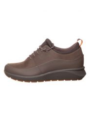 Clarks Skórzane sneakersy "Un Venture" w kolorze ciemnobrązowym rozmiar: 38. Brązowe obuwie sportowe damskie Clarks, bez zapięcia. Za 254.74 zł.