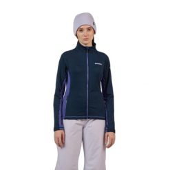 Kurtka narciarska damska z pełnym zamkiem Rossignol Blackside MIX. Niebieskie kurtki sportowe damskie Rossignol, na zimę, bez wzorów, bez kaptura. Za 585.00 zł.