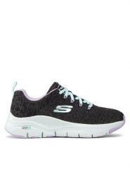 Skechers Sneakersy Skechers Arch Fit Comfy Wave Szary. Szare obuwie sportowe damskie Skechers, z materiału, bez zapięcia. Za 269.99 zł.