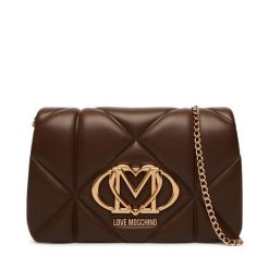 Torebka LOVE MOSCHINO. Brązowe torebki wieczorowe damskie Love Moschino, bez wzorów, bez dodatków. Za 789.99 zł.