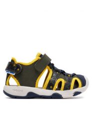 Geox Sandały B Sandal Multy Boy B450FB 014CE C0629 S Khaki. Brązowe sandały chłopięce Geox, ze skóry, bez zapięcia. Za 349.99 zł.