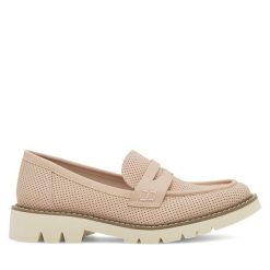 Mokasyny Jenny Fairy. Czerwone mokasyny damskie Jenny Fairy, bez obcasa. Za 64.99 zł.