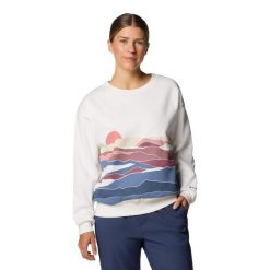 Columbia Bluza Meridian Creek 2086051125. Białe bluzy damskie Columbia, bez wzorów, bez kaptura. Za 194.99 zł.