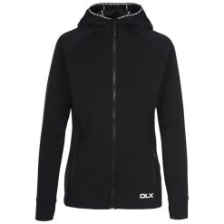 Bluza Z Kapturem Damska Anais DLX. Czarne bluzy damskie Trespass, xs, bez wzorów, z dzianiny, z kapturem. Za 200.99 zł.