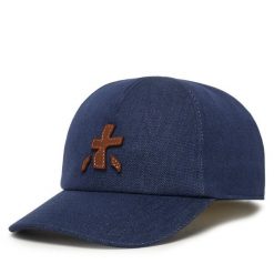 Czapka z daszkiem Premiata. Niebieskie czapki z daszkiem damskie Premiata, bez wzorów. Za 629.99 zł.