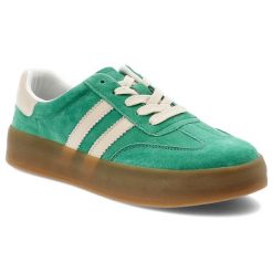 Zielone Sneakersy Filippo Sportowe Obuwie Damskie. Zielone obuwie sportowe casual damskie Filippo, z gumy. Za 189.00 zł.