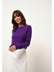 Just Cashmere Kaszmirowy sweter "Rebecca" w kolorze fioletowym rozmiar: M. Różowe swetry klasyczne damskie Just Cashmere, m, z kaszmiru, bez kołnierzyka. Za 362.95 zł.