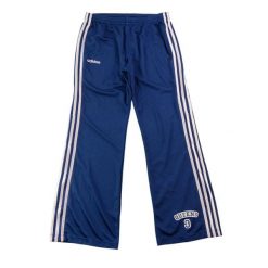 Second life - Spodnie dresowe damskie Tearaway Snap Pants z siateczką - Jak nowy. Niebieskie spodnie sportowe damskie Adidas, m, bez wzorów, z dresówki, do biegania. Za 149.06 zł.