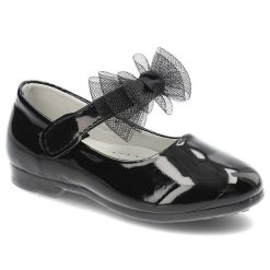 Czarne Baleriny Vinceza Eleganckie Lakierowane Półbuty. Czarne baleriny dziewczęce VINCEZA, bez wzorów, z lakierowanej skóry, bez obcasa, bez zapięcia. Za 69.00 zł.