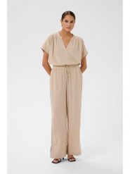 Kaffe Spodnie w kolorze beżowym rozmiar: 38. Brązowe spodnie materiałowe damskie Kaffe, bez wzorów, z materiału. Za 165.99 zł.