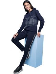 Heine Bluza w kolorze granatowym rozmiar: 48. Niebieskie bluzy damskie Heine, bez wzorów, z bawełny, z kapturem. Za 104.64 zł.