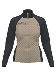 ROCK EXPERIENCE Kurtka hybrydowa "Lancelot" w kolorze szarobrązowo-antracytowym rozmiar: S. Brązowe kurtki sportowe damskie ROCK EXPERIENCE, s, bez wzorów, z polaru, bez kaptura. Za 239.99 zł.