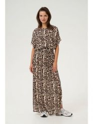 Kaffe Bluzka "Amber" w kolorze beżowo-jasnobrązowym rozmiar: 44. Brązowe bluzki damskie Kaffe, s, bez wzorów, z wiskozy, klasyczne, bez kołnierzyka, bez ramiączek. Za 78.28 zł.