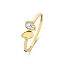 Beloro Pierścionek Beloro Jewels Monte Napoleone Natalia złoty - 9-karatowe złoto Pierścionki 1 ct Damski. Żółte pierścionki damskie Beloro, z cyrkonią, złote. Za 393.99 zł.