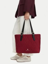 Beverly Hills Polo Club Torebka CWBEO-BHPC-C-001-10 Bordowy. Czerwone shopper bag Beverly Hills Polo Club, bez wzorów, z materiału, bez dodatków. Za 199.99 zł.