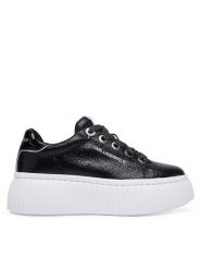 KARL LAGERFELD Sneakersy KL42376C Czarny. Czarne obuwie sportowe damskie KARL LAGERFELD, ze skóry, bez zapięcia, Adidas Advantage. Za 969.99 zł.