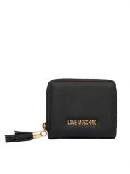 LOVE MOSCHINO Portfel JC5689PP1OKD0000 Czarny. Czarne portfele damskie Love Moschino, bez wzorów, ze skóry. Za 429.99 zł.