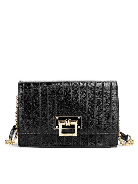 Monnari Torebka TORIMP0-24Z-BAG4270-KM20D000 Czarny. Czarne listonoszki damskie Monnari, bez wzorów, ze skóry, bez dodatków. Za 199.99 zł.