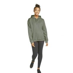 Bluza z kapturem Gildan Midweight Softstyle. Zielone bluzy damskie GILDAN, m, bez wzorów, z bawełny, z kapturem. Za 114.80 zł.