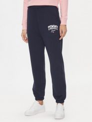 Tommy Jeans Spodnie dresowe DW0DW16379 Granatowy Relaxed Fit. Niebieskie spodnie dresowe damskie Tommy Jeans, s, bez wzorów, z bawełny. Za 469.99 zł.