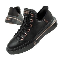 Buty sportowe trampki damskie Skechers SLIP-INS Snoop Dogg. Czarne trampki damskie Skechers, bez wzorów, bez zapięcia. Za 369.00 zł.
