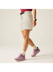 Dare 2b Szorty funkcyjne "Melodic Pr III" w kolorze kremowym rozmiar: 38. Brązowe spodenki sportowe damskie Dare 2b, s, bez wzorów, z materiału, z podwyższonym stanem, outdoorowe. Za 113.63 zł.