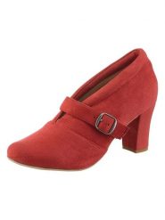 Heine Botki w kolorze czerwonym rozmiar: 36. Czerwone botki damskie Heine, eleganckie, bez obcasa, bez zapięcia. Za 89.95 zł.