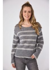 LIEBLINGSSTÜCK Sweter w kolorze szarym rozmiar: 40. Szare swetry klasyczne damskie LIEBLINGSSTÜCK, bez kołnierzyka. Za 239.29 zł.