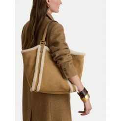 Torebka LAUREN RALPH LAUREN. Brązowe torebki klasyczne damskie Lauren Ralph Lauren, bez dodatków. Za 2,399.00 zł.